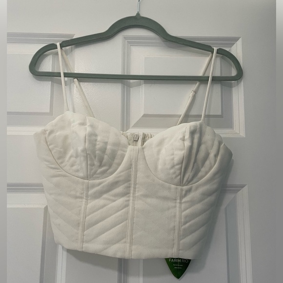 FARM Rio White Shell Scallop-Top - Picture 5 of 7